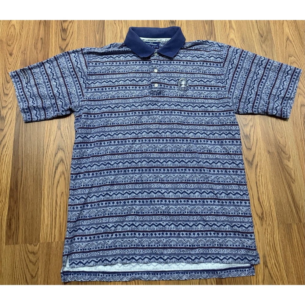 1997 PGA Championship Winged Foot Slazenger Golf‎ Polo Mens Large All Over Print